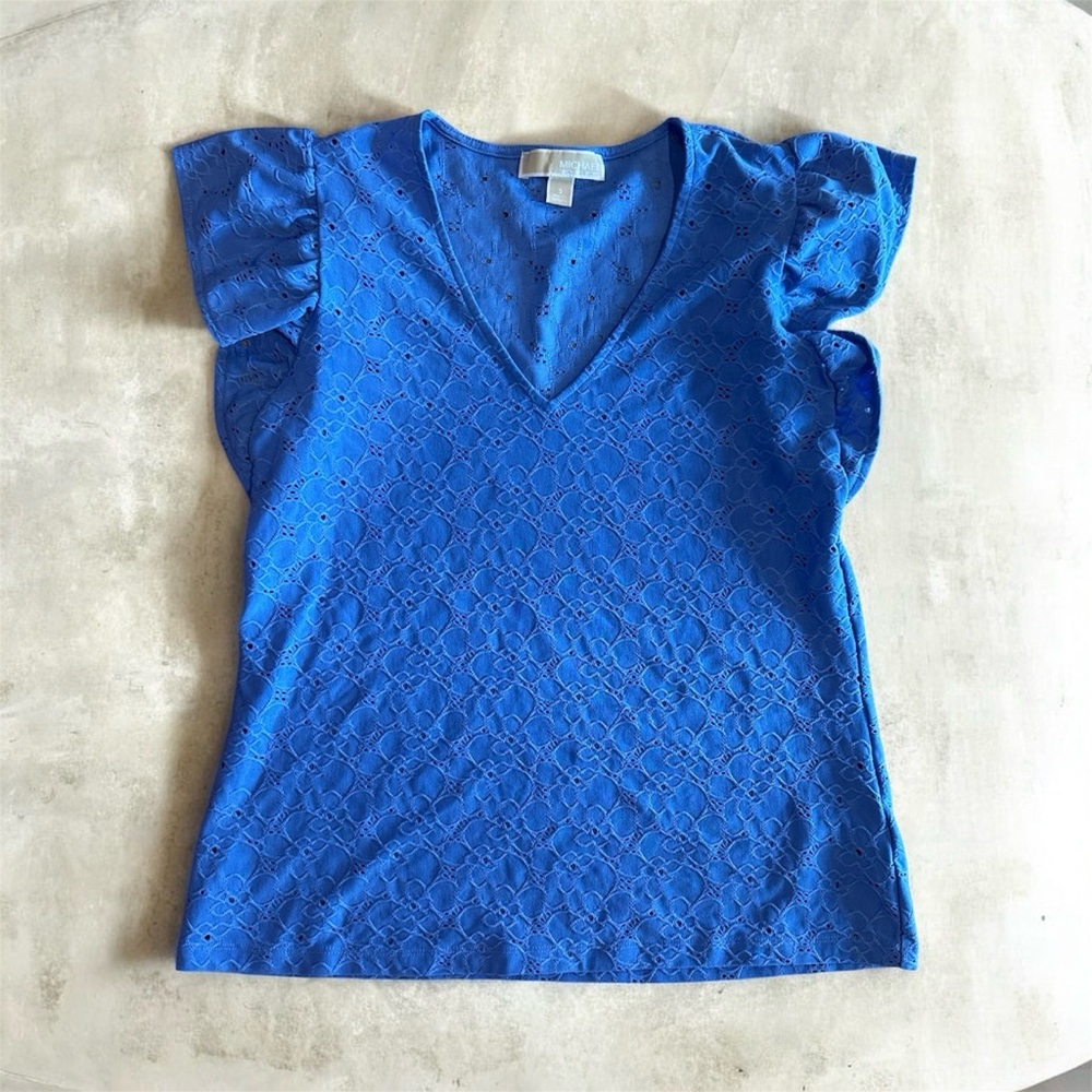 Michael Kors Eyelet Knit Top
